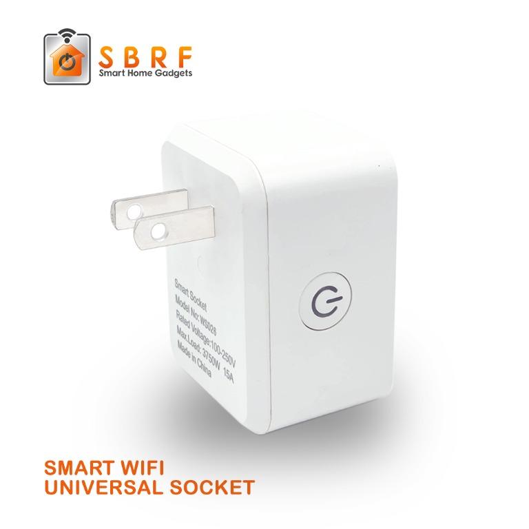 Smart WiFi Universal Socket (15A) (Category: Electrical, Adaptors & Sockets) located in Marikina City. Submitted by sbrfsmartgadgets (Listing ID 273184782, Image 2). Description: Socket Type Universal Socket Configuration Single Working Voltage 110v-240v Working Current 15A Power Consumption <=.3w Network Protocol WiFi 2.4Ghz Material Flame Retardant Materials APP Name Smartlife / Tuya Compatible iOS and Android Works With Amazon Alexa and Google