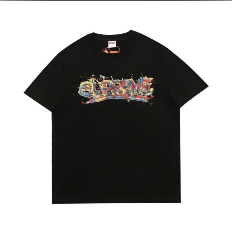 supreme painted logo shirt