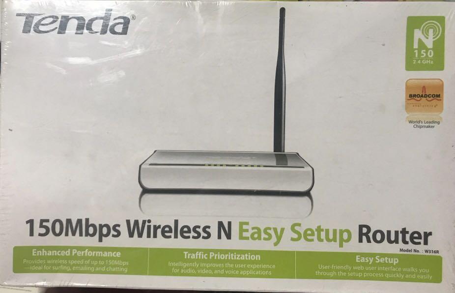 Tenda 150Mbps Wireless N Easy Setup Router, Computers & Tech, & Accessories, Networking on Carousell