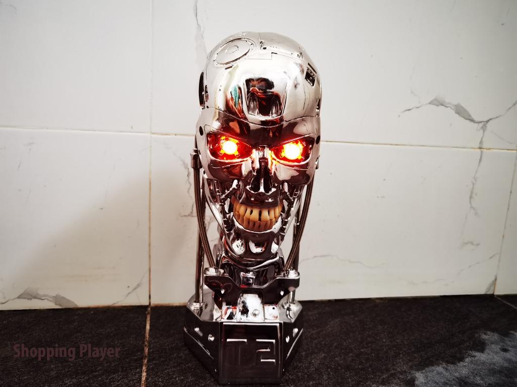 Terminator T800 Chrome skull 1:1 T2 Collectible Bust Head Sculpt