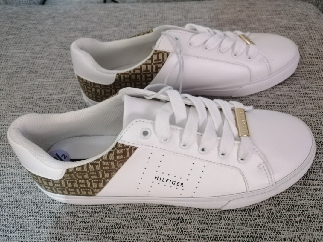 hilfiger white shoes