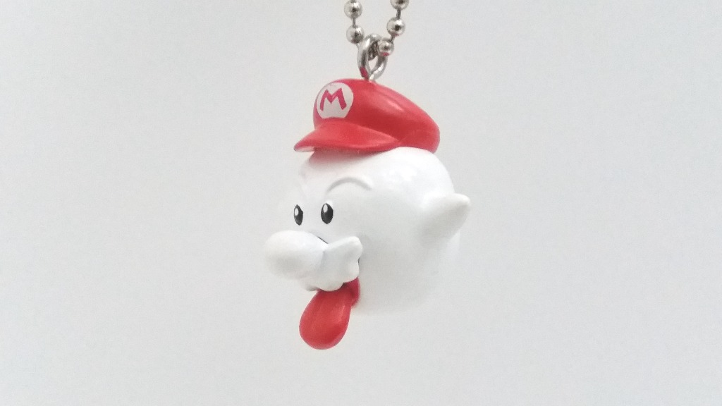 Tomy Mario Galaxy 2 Mobile Strip Key Chain Gacha Boo Mario 害羞 幽靈 絕版 懷舊 ...