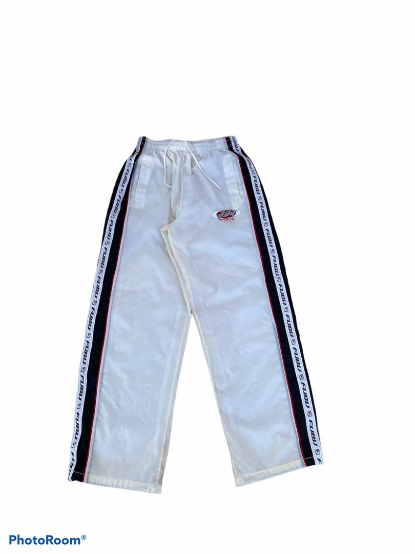 Vintage Fubu Side Tape Track Pants, Men 