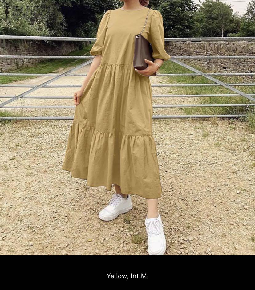 Zanzea top linen dress