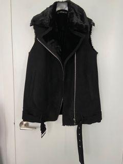 Zara Fur & Suede Vest