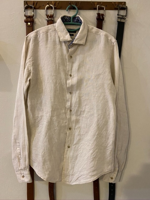 Off white online linen shirt