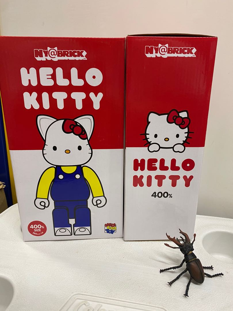 全新Bearbrick Ny@brick 400% Hello Kitty, 興趣及遊戲, 玩具