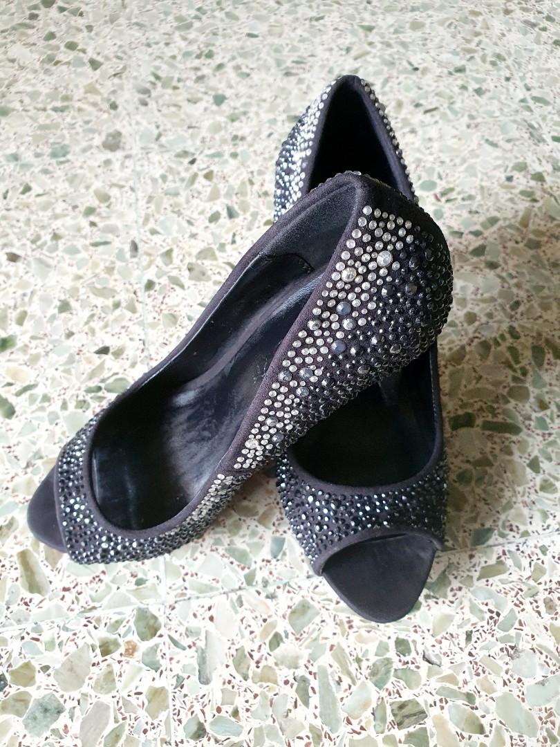 black evening shoes