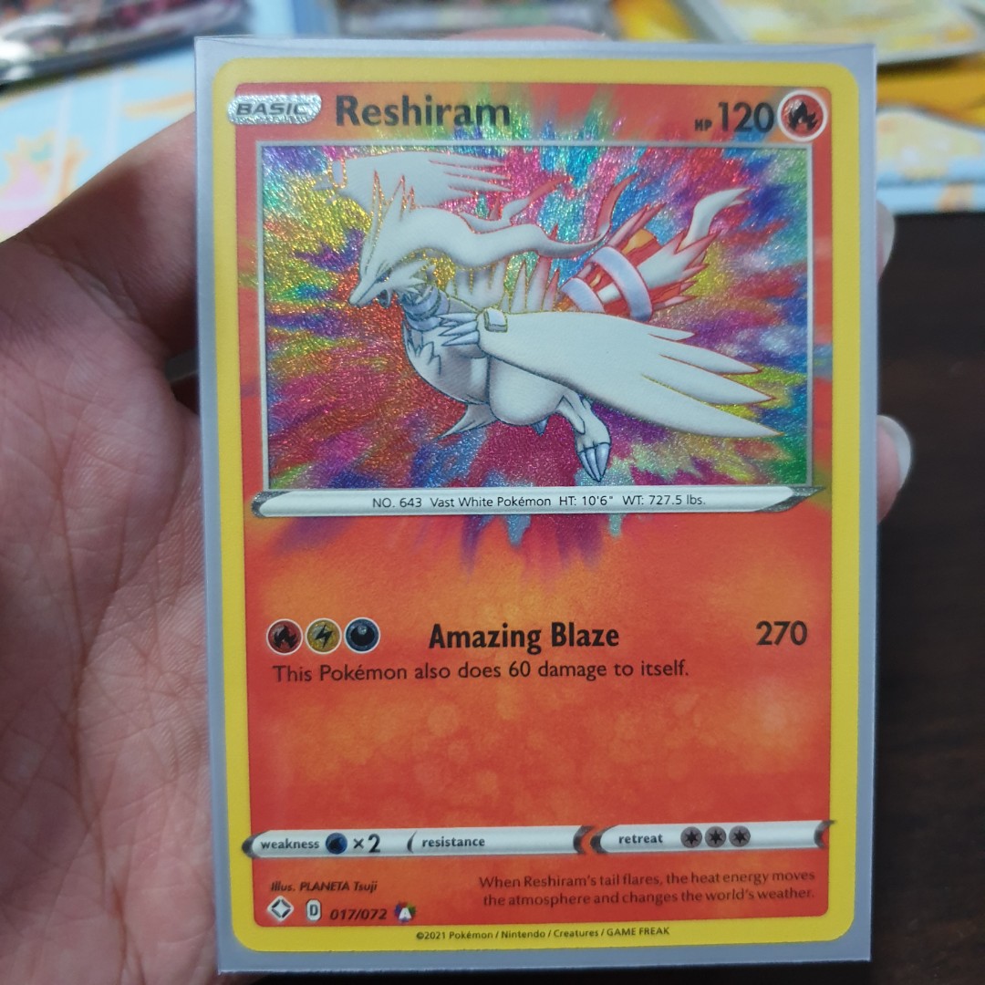 reshiram pokemon card amazing rare