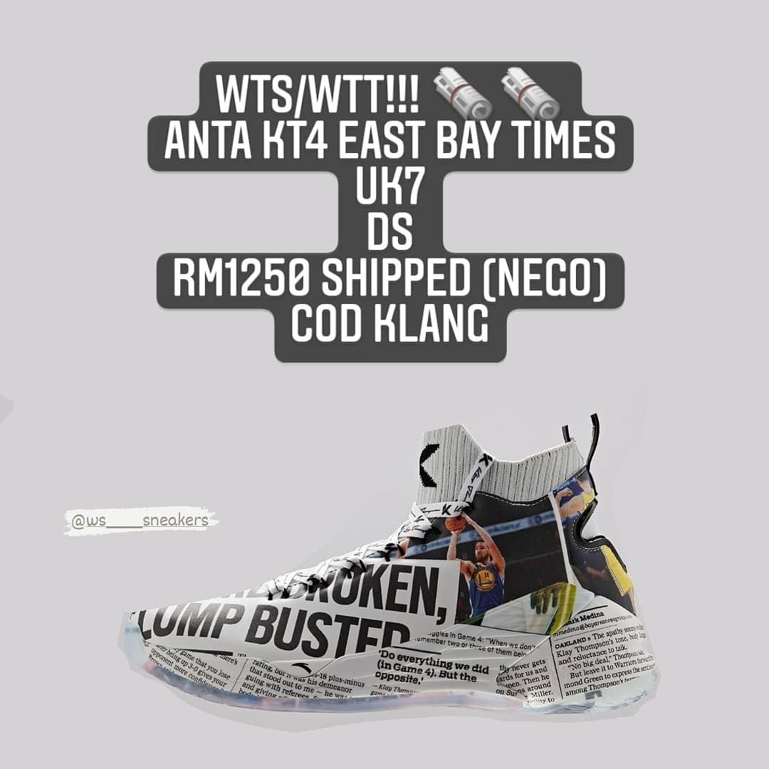ANTA K4 EAST BAY TIMES Men s Fashion Footwear Sneakers on Carousell