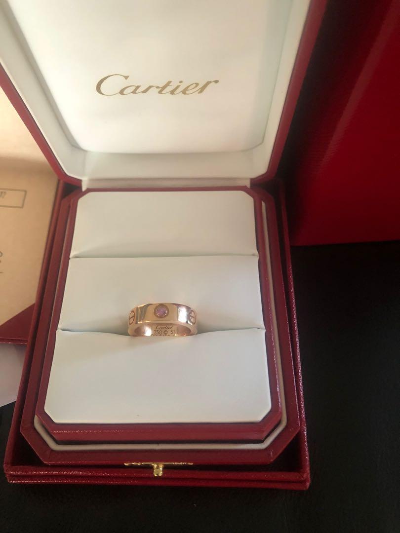 Cartier pink diamond engagement ring best sale