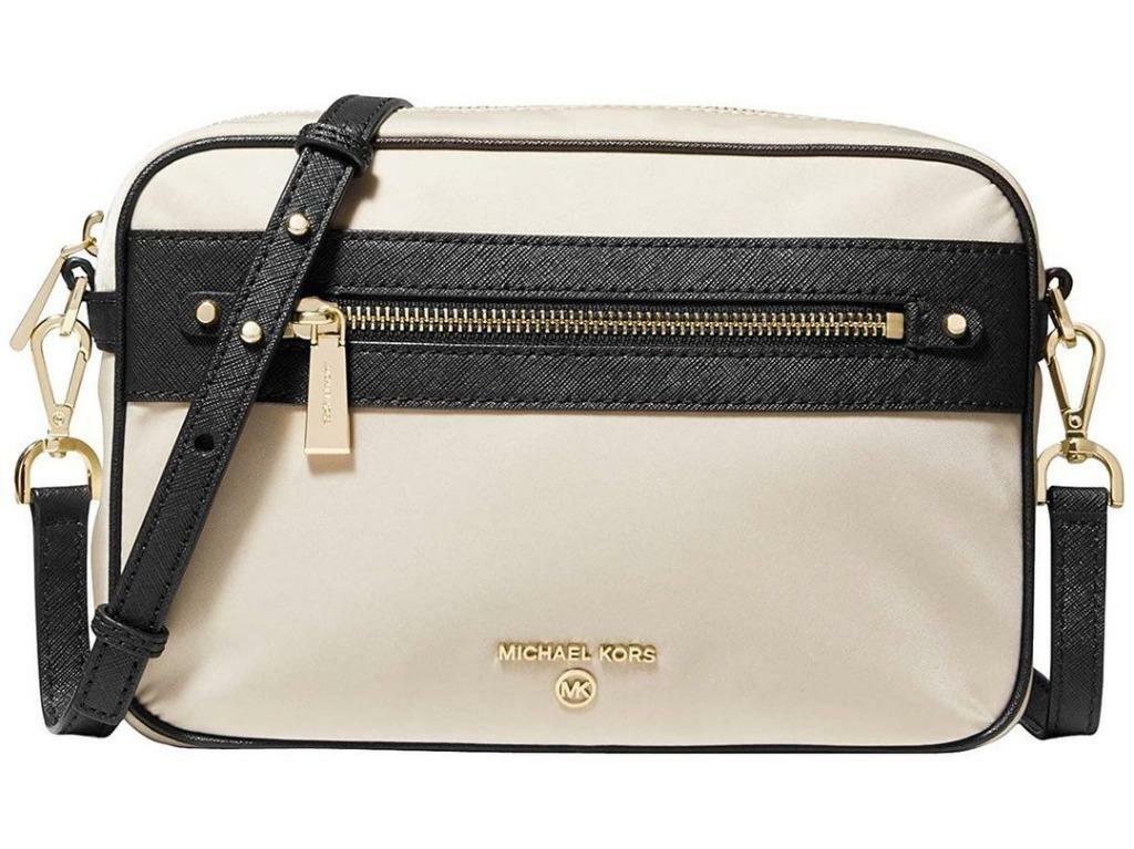 Authentic Michael Kors Jet Set Charm East West Camera Bag in Sand