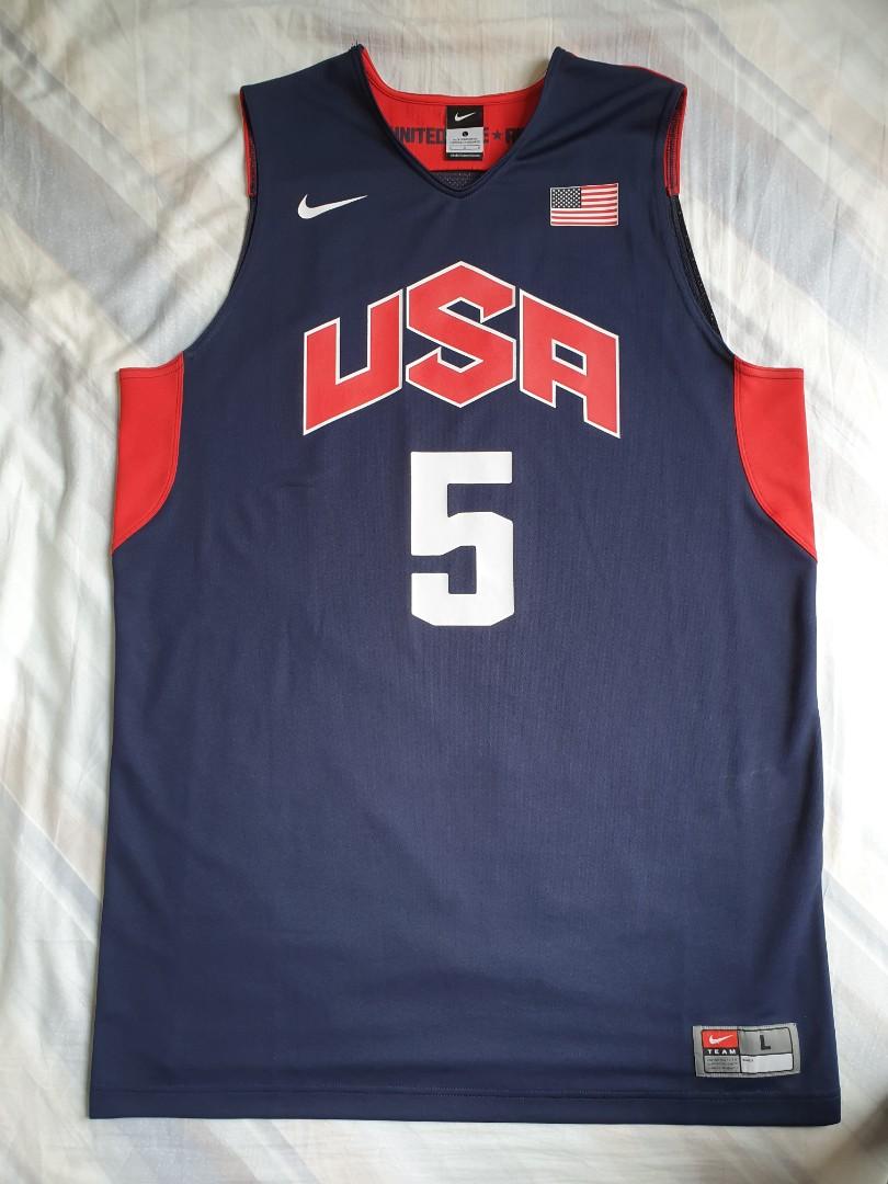 Men's Nike Kevin Durant Navy USA Basketball Player Jersey