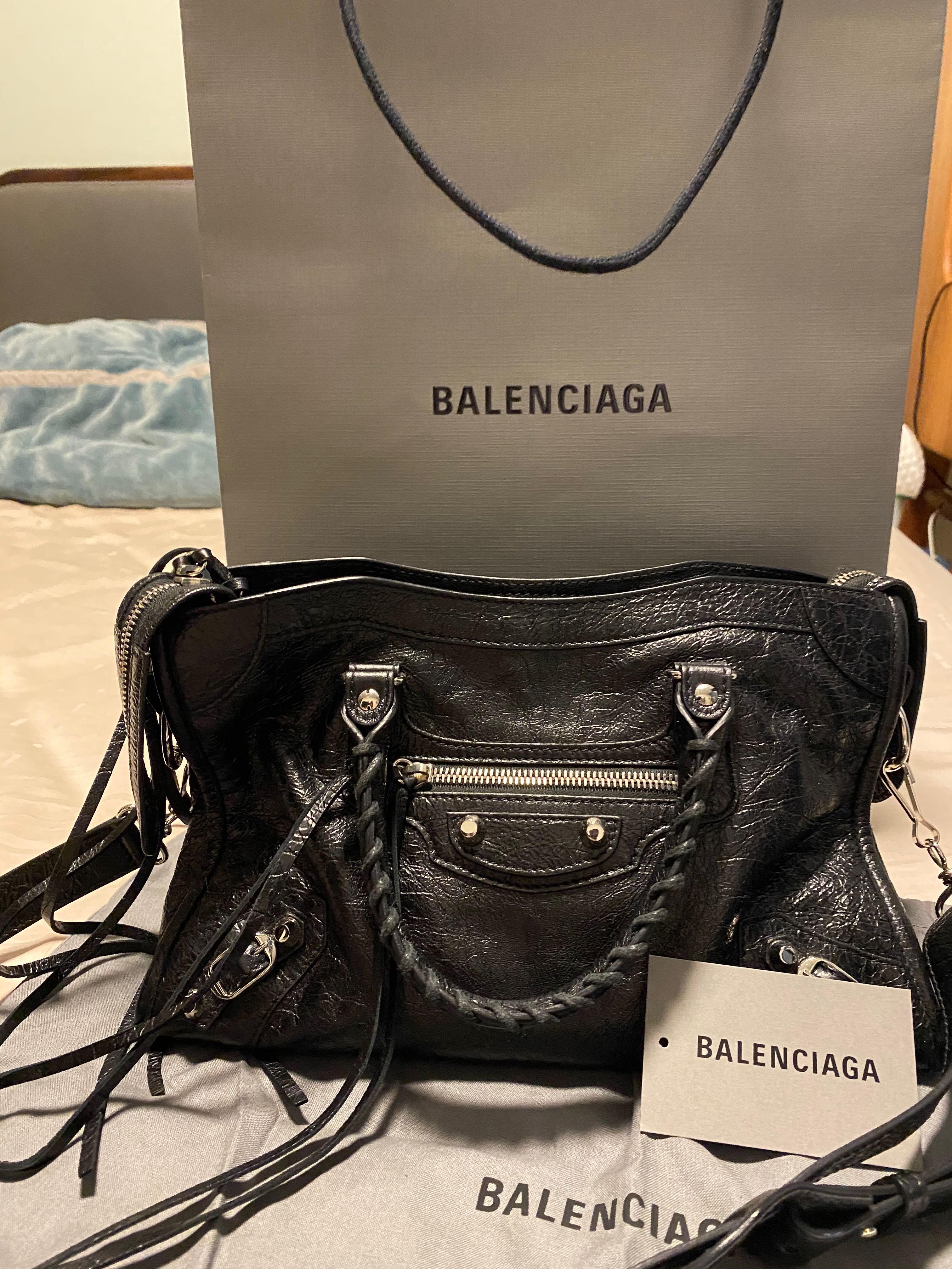 Balenciaga Neo Classic City Small Tote Bag Black  Costco