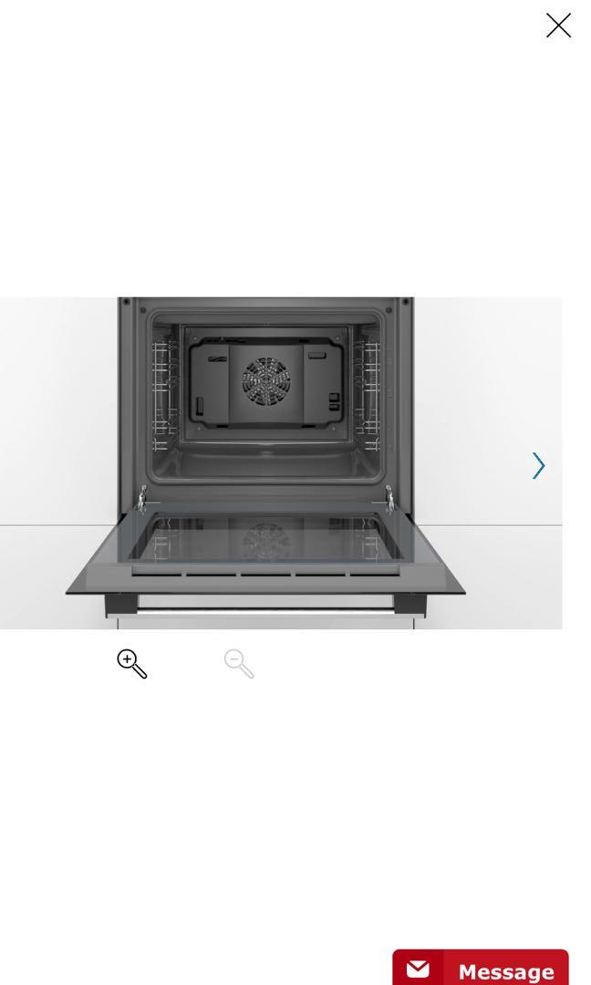 Bosch Serie 2 Builtin oven 60 x 60 cm Stainless steel HBF114BR0K, TV