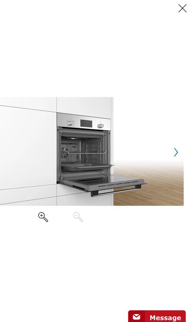 Bosch Serie 2 Builtin oven 60 x 60 cm Stainless steel HBF114BR0K, TV