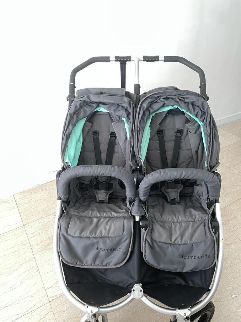 Bumbleride Indie Twin Double Stroller Babies Kids Going Out
