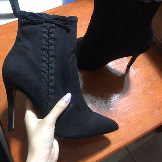 Call It Spring black heeled boots