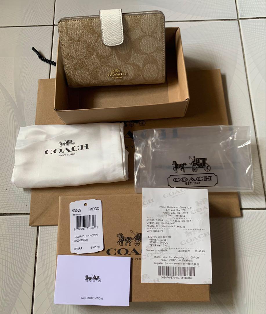 coach small bifold wallet