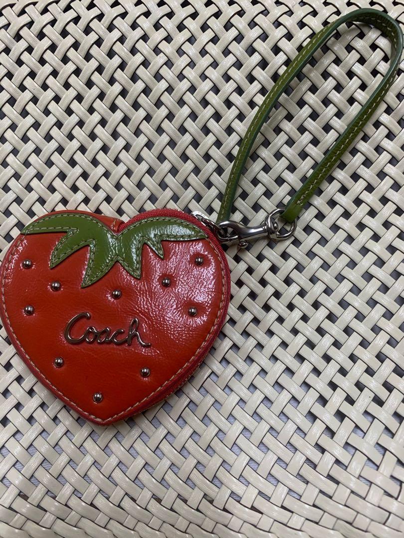 coach strawberry coin purse