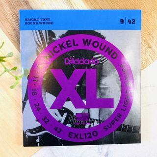 D’Addario Nickel Wound Electric Guitar String EXL 110/ EXL 120 Bright Tone D’Addario Nickel Wound Electric Guitar String EXL 110/ EXL 120 Bright Tone