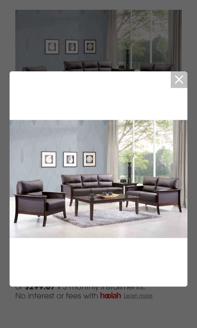 DAVIS 3picket and rail sofa Seater Solid Wood Frame Leather