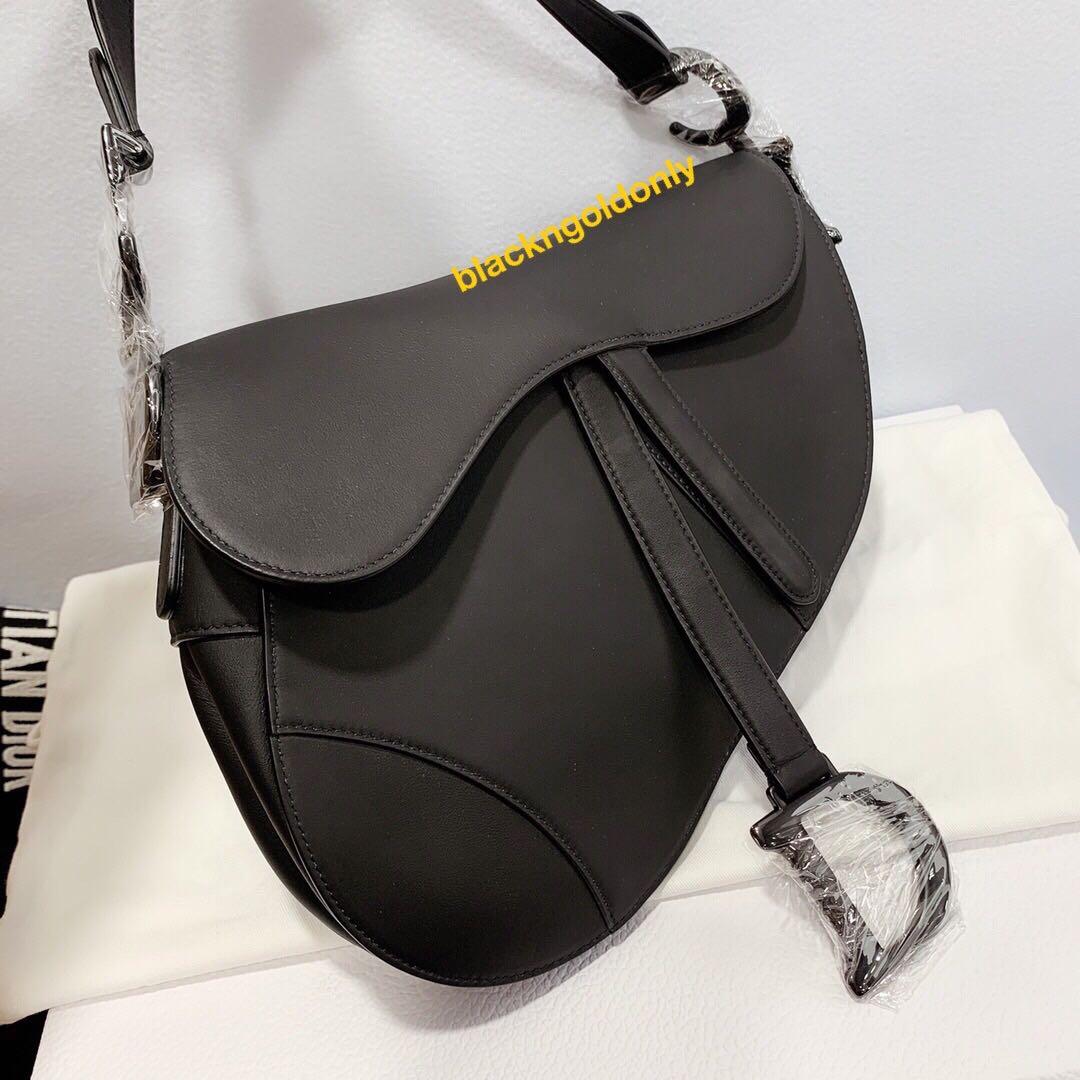saddle bag black ultramatte calfskin