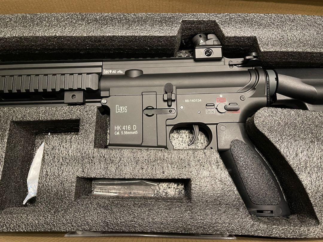 E&C EC102 HK416 D AEG Airsoft with Lipo Battery and Balance Charger on