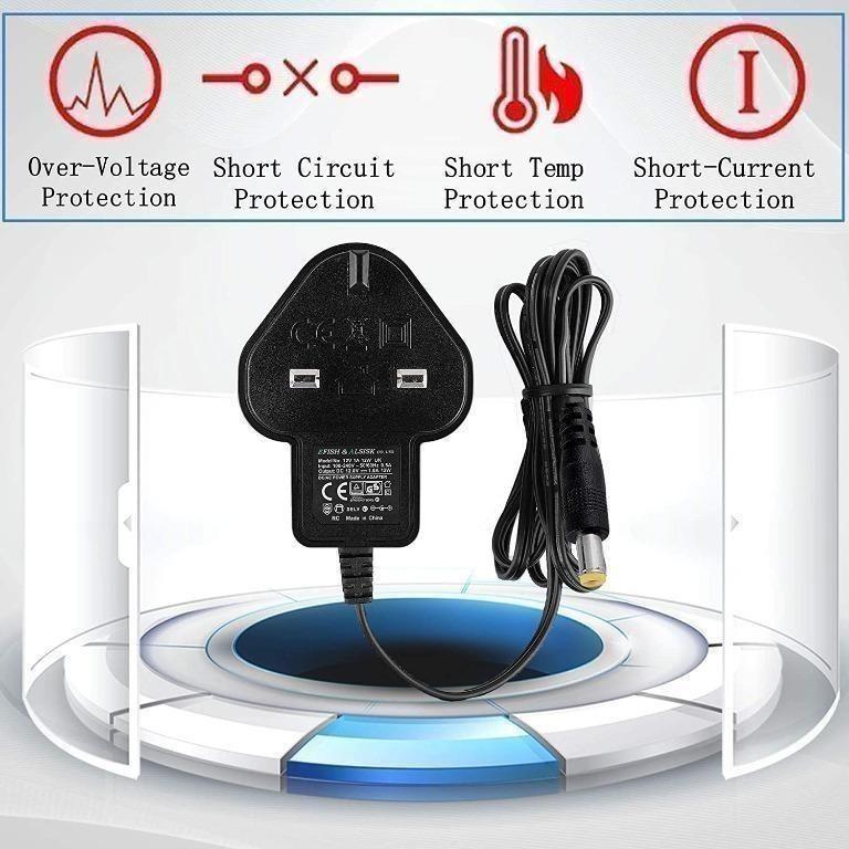 12V DC 1000mA (1A) regulated switching power adapter - UL listed
