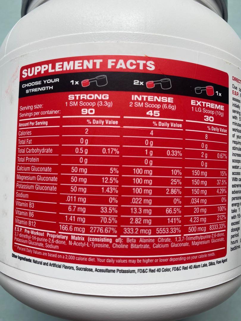 Esp Pre Workout, Sports Equipment, Exercise & Fitness, Cardio ...