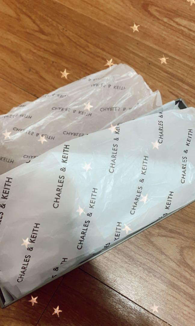 Flat shoes charles n keith original EYELET EMBELLISHED FLAT