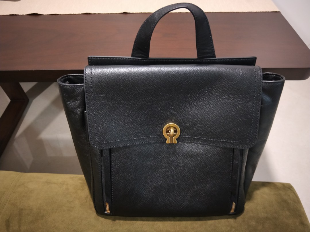 fossil leather backpack womens