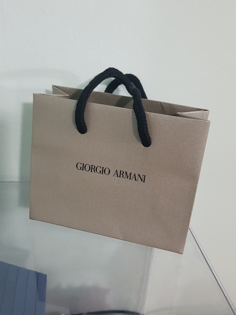 Giorgio Armani paper bag, Luxury, Accessories on Carousell