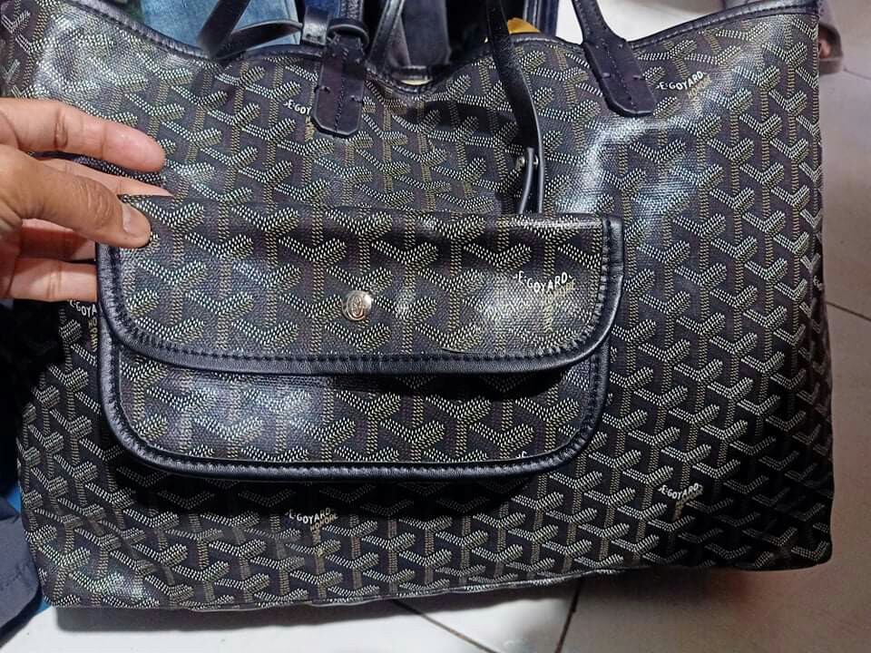 GOYARD Leather black Tote Bag