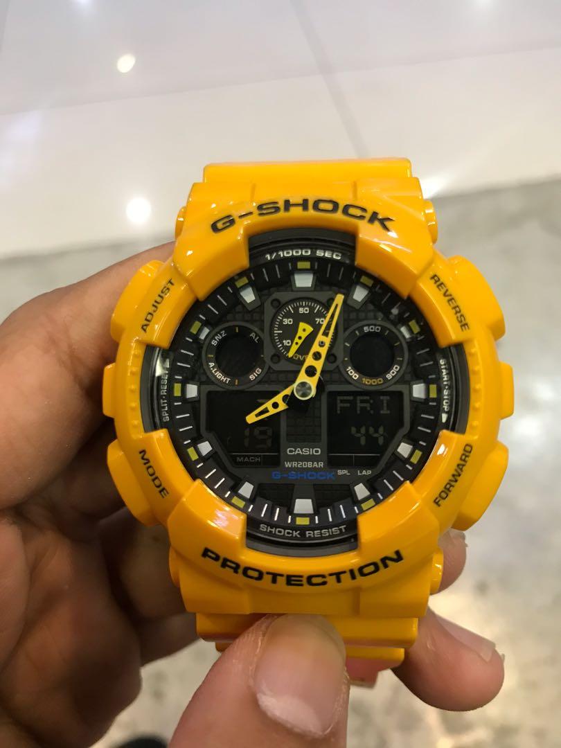 G shock ga 100 bumblebee new arrivals