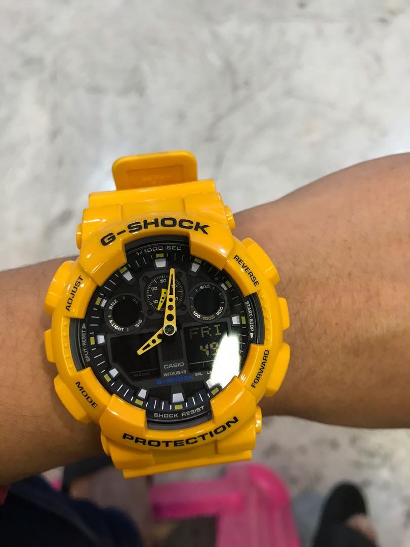 G shock Ga100 bumblebee