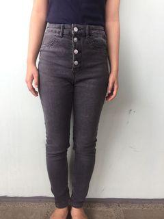 Highwaist Jeans HnM Dark Grey