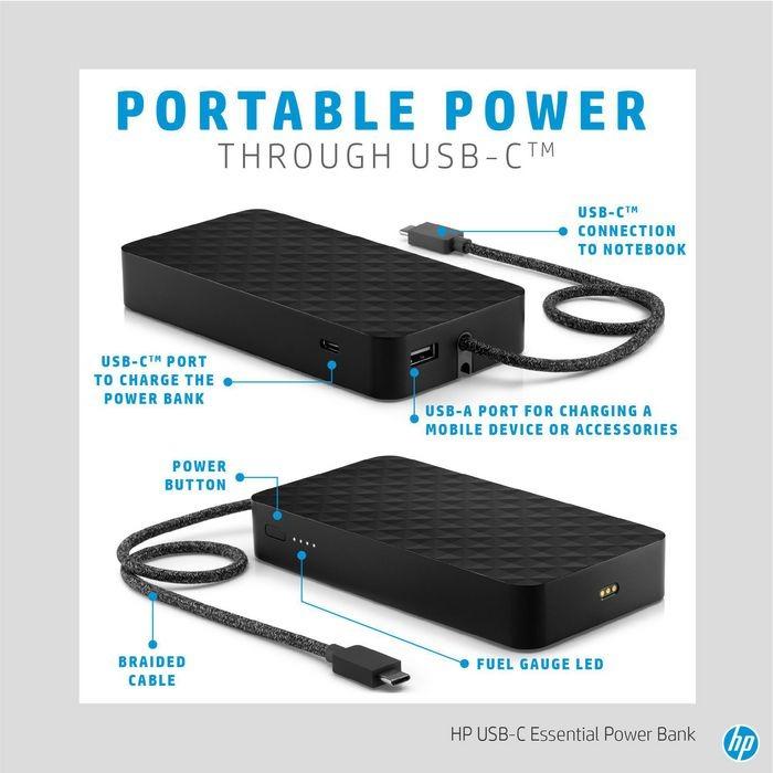 HP USBC Essential Power Bank (New), Computers & Tech, Parts
