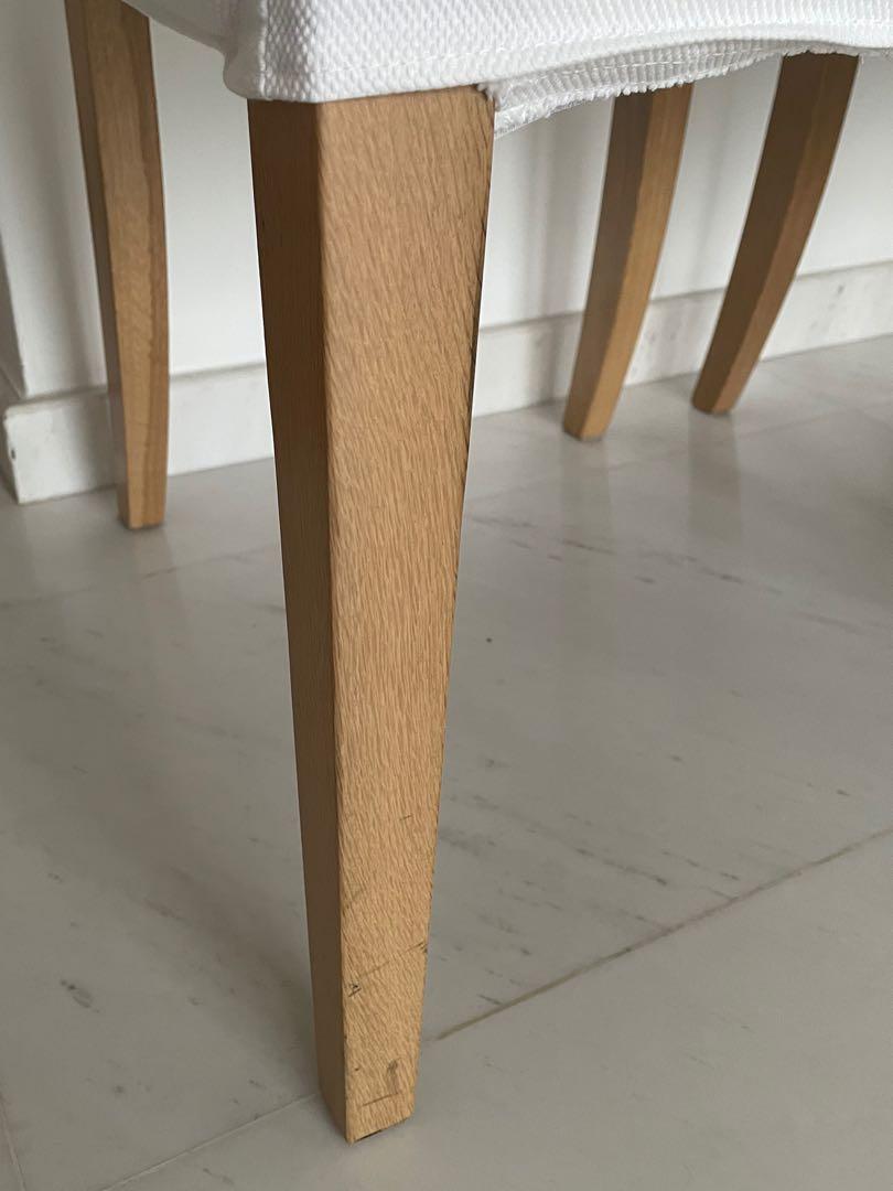 IKEA 4 Dining Chairs (Henriksdal, now Bergmund), Furniture & Home