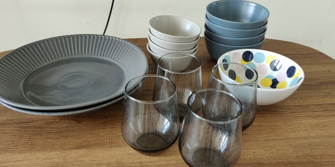 IKEA cups and bowls, Furniture & Home Living, Kitchenware & Tableware