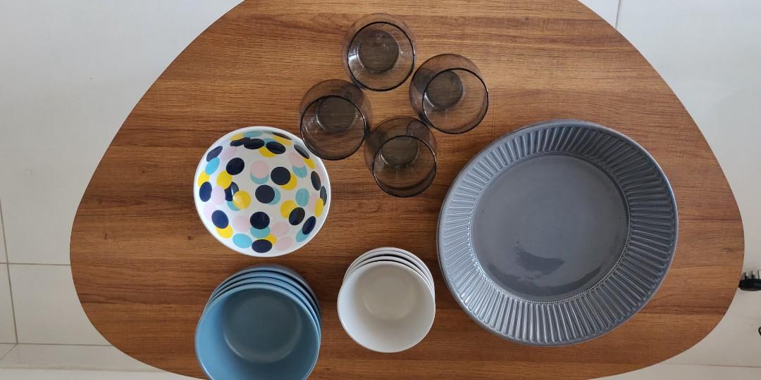 IKEA cups and bowls, Furniture & Home Living, Kitchenware & Tableware