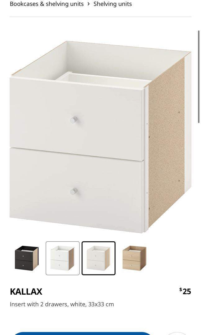 Ikea Kallax drawers, Furniture & Home Living, Furniture, Shelves