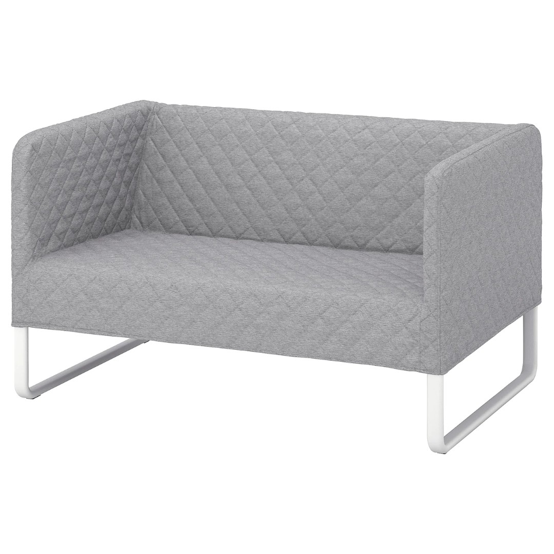 IKEA KNOPPARP- 2 SEAT SOFA - LIGHT GREY, Furniture & Home Living,  Furniture, Sofas on Carousell