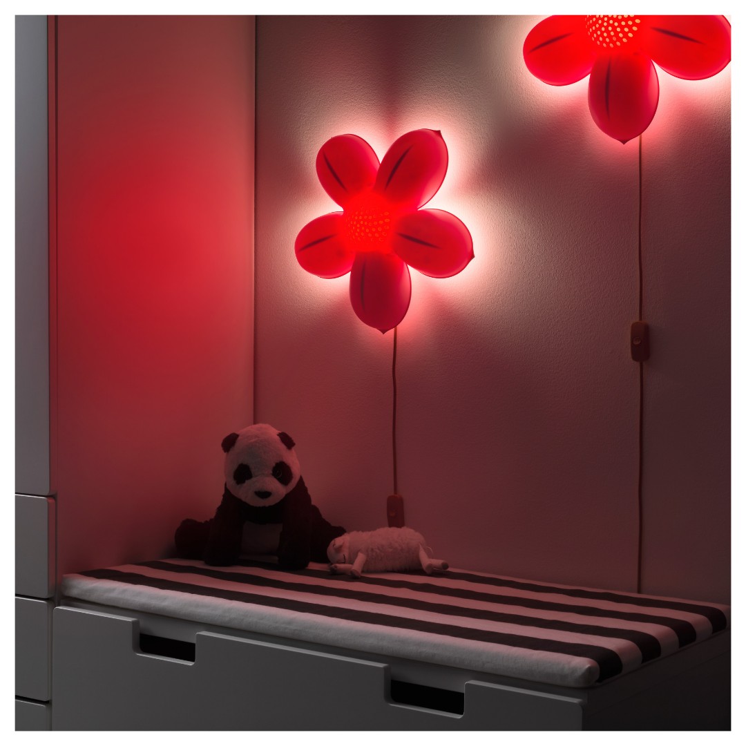 Ikea flower sales wall lamp
