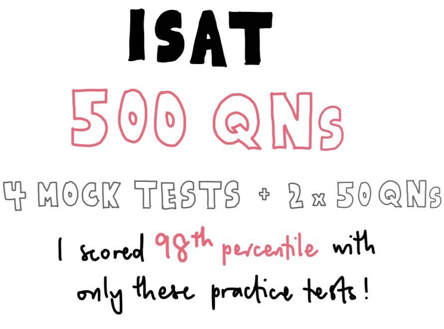 ISAT Mock Tests Question Bank, Hobbies & Toys, Books & Magazines ...