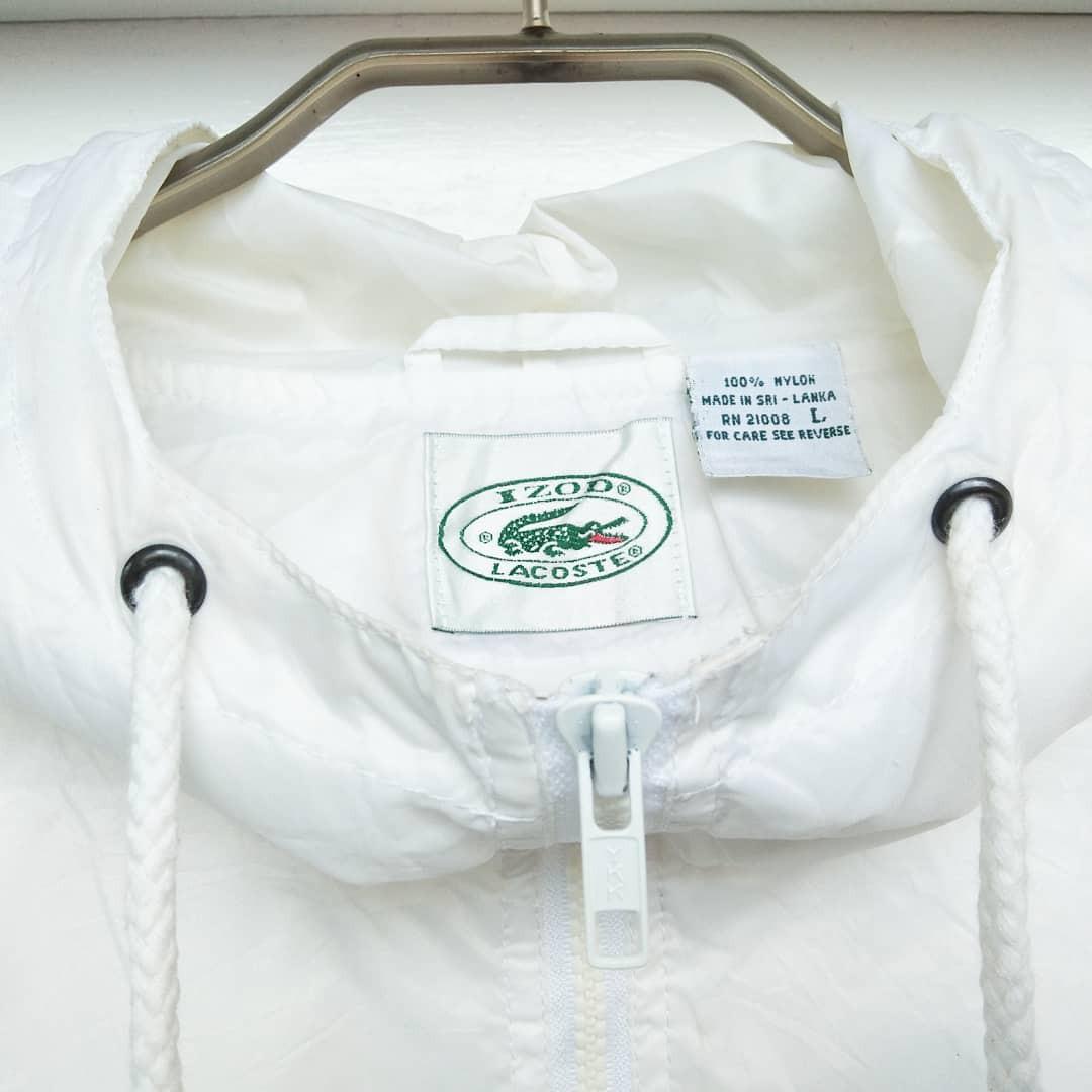 Jaket Cagoule Lacoste Izod Fesyen Pria Pakaian Baju Luaran di