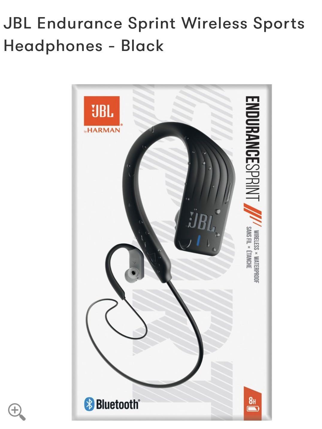 JBL Endurance Wireless Headphone - Black, Audio, Earphones on Carousell