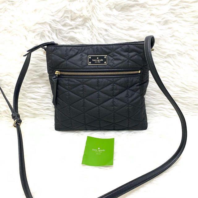 Kate spade black wilson road quilted dessi bag hot sale