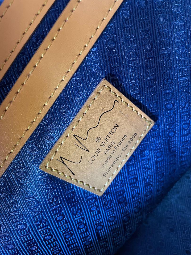 Richard Prince x Louis Vuitton Multicolor Denim Defile Pulp Weekender PM  QJB1YZI1OF002