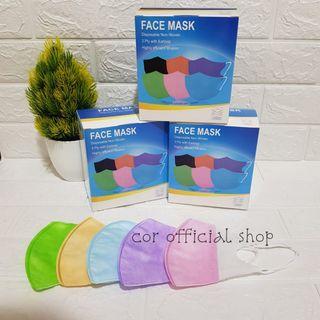 Masker Duckbill Warna warni isi 50pcs Masker Duckbill